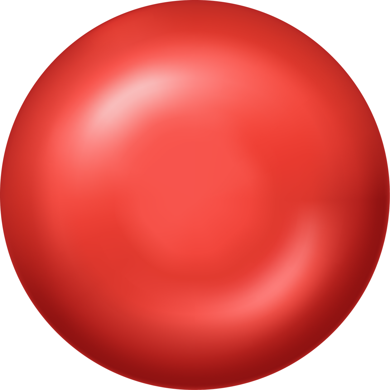 Red round button